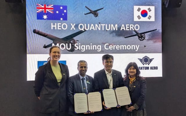 HEO and Quantum Aero MoU signing