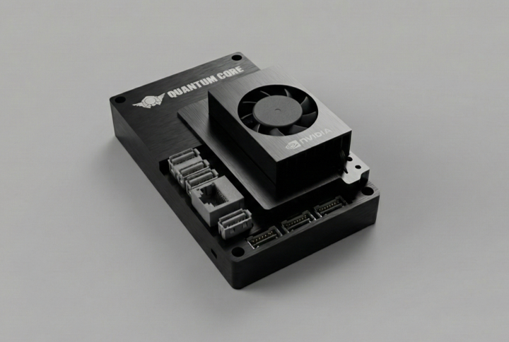 QuantumCore edge mission computer with NVIDIA compute module